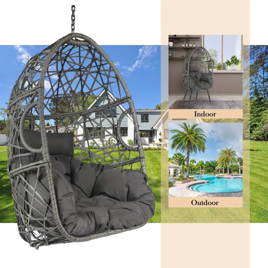 Swing Egg Chair - Rattan Hanging Chair