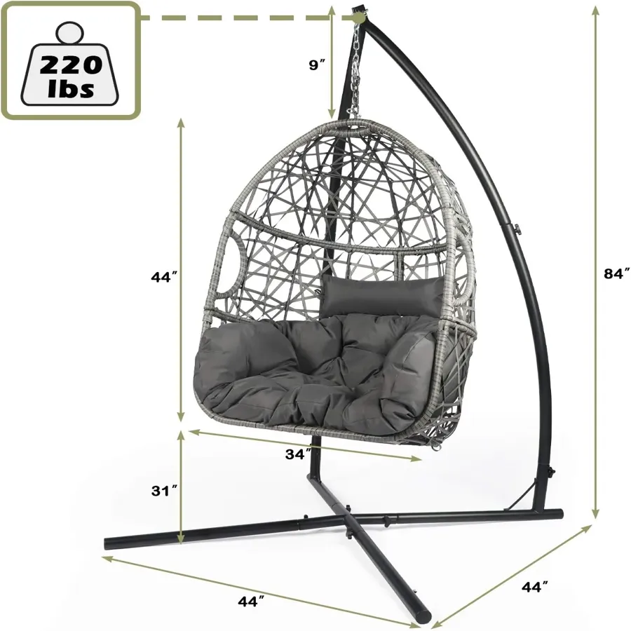 Swing Egg Chair - Rattan Hanging Chair