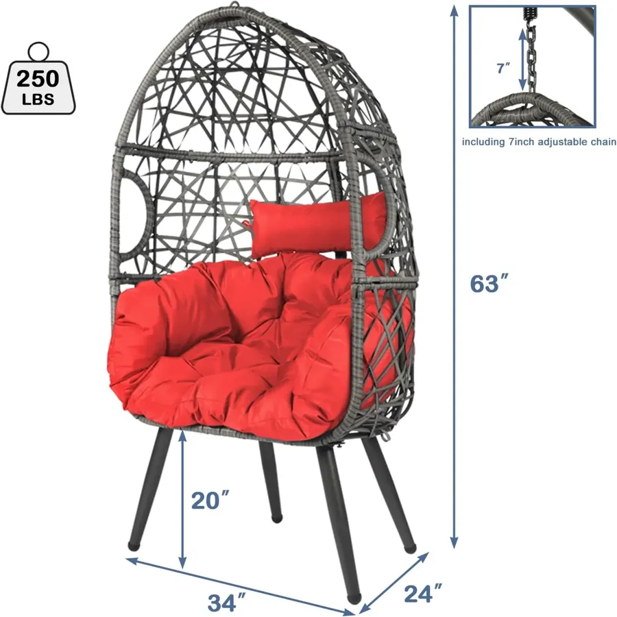 Swing Egg Chair - Rattan Hanging Chair