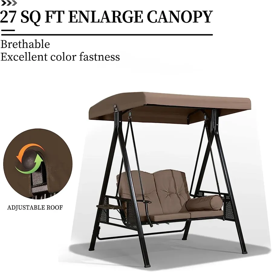 2-Seat Deluxe Outdoor Patio Porch Swing