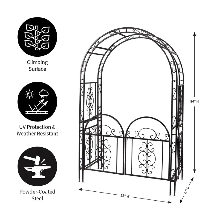 Montebello Iron Arbor with Gate