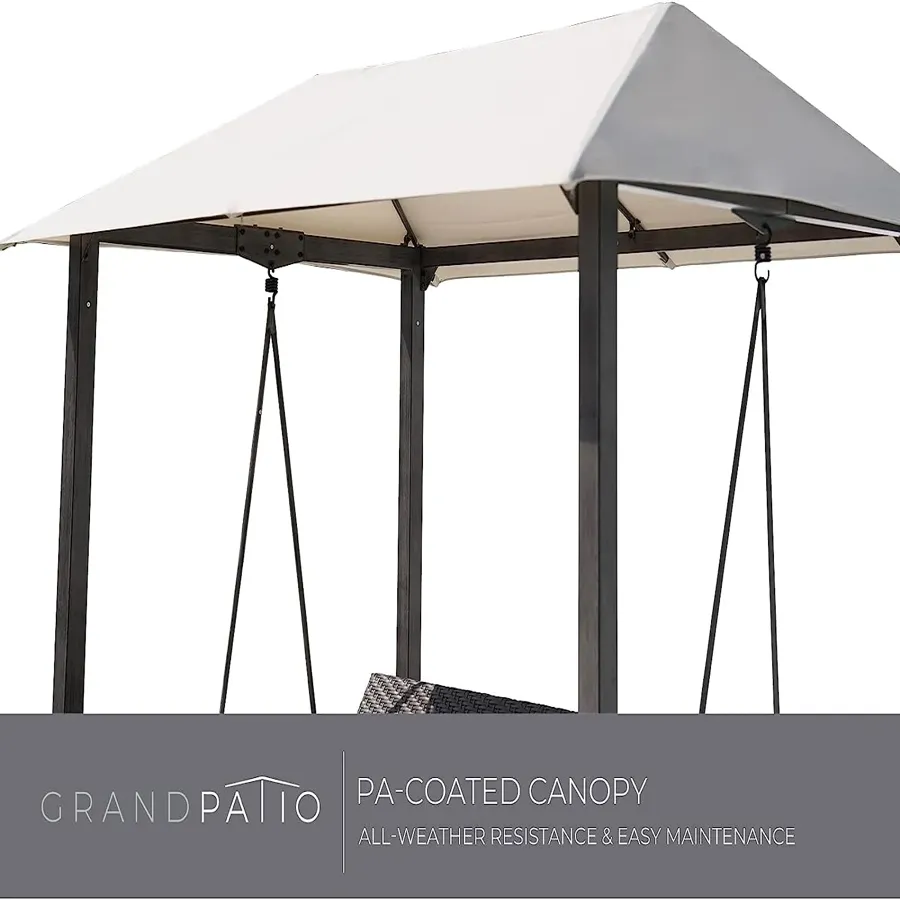 Grand Patio Outdoor Porch Swing 3-Seat