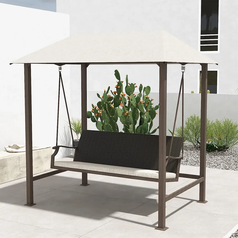 Grand Patio Outdoor Porch Swing 3-Seat