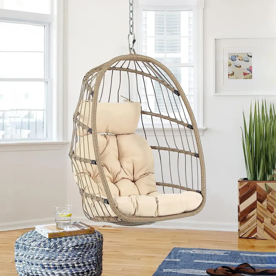 Indoor Outdoor Egg Swing Chair with Stand