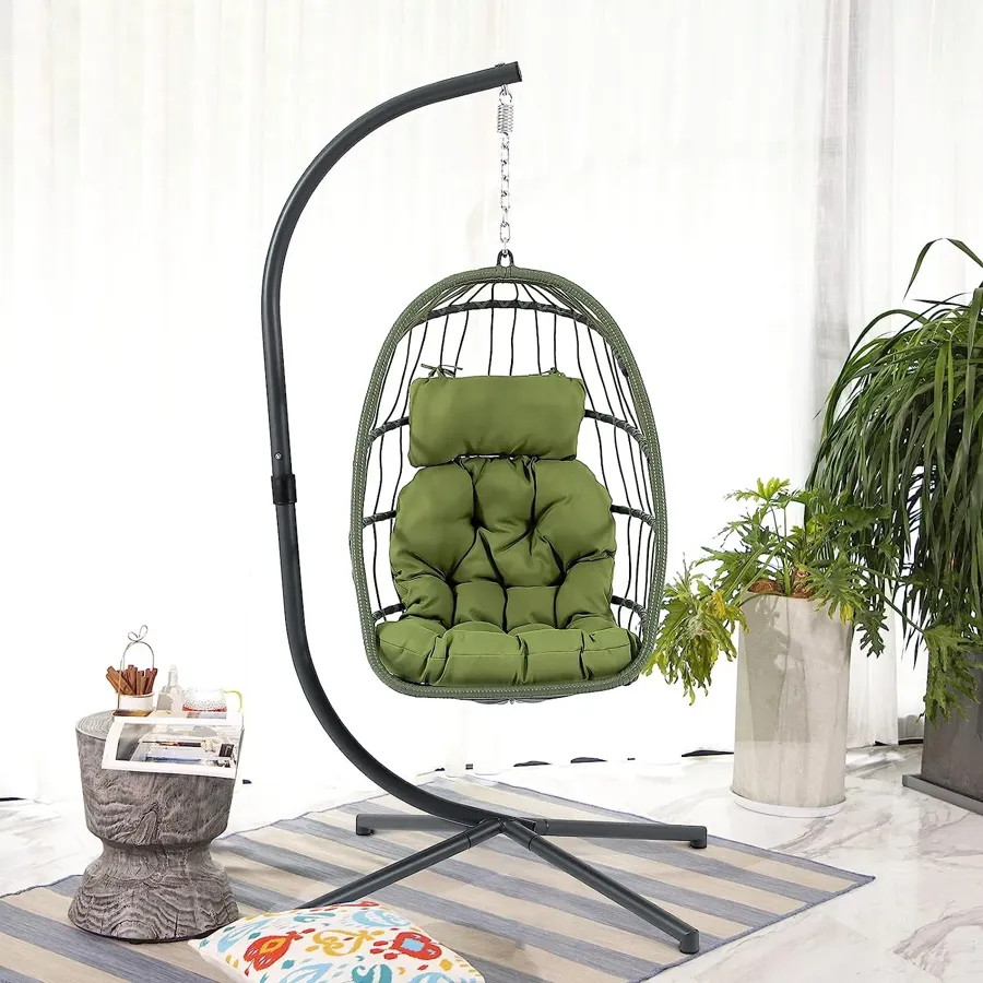 Indoor Outdoor Egg Swing Chair with Stand