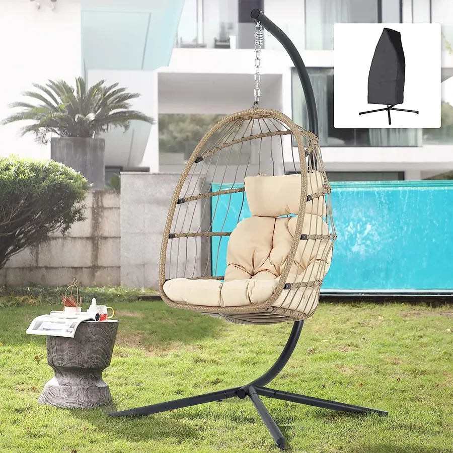 Indoor Outdoor Egg Swing Chair with Stand