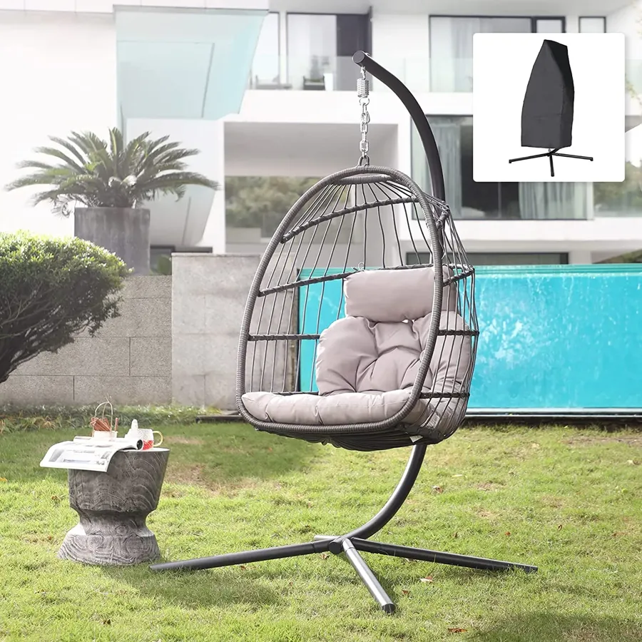 Indoor Outdoor Egg Swing Chair with Stand