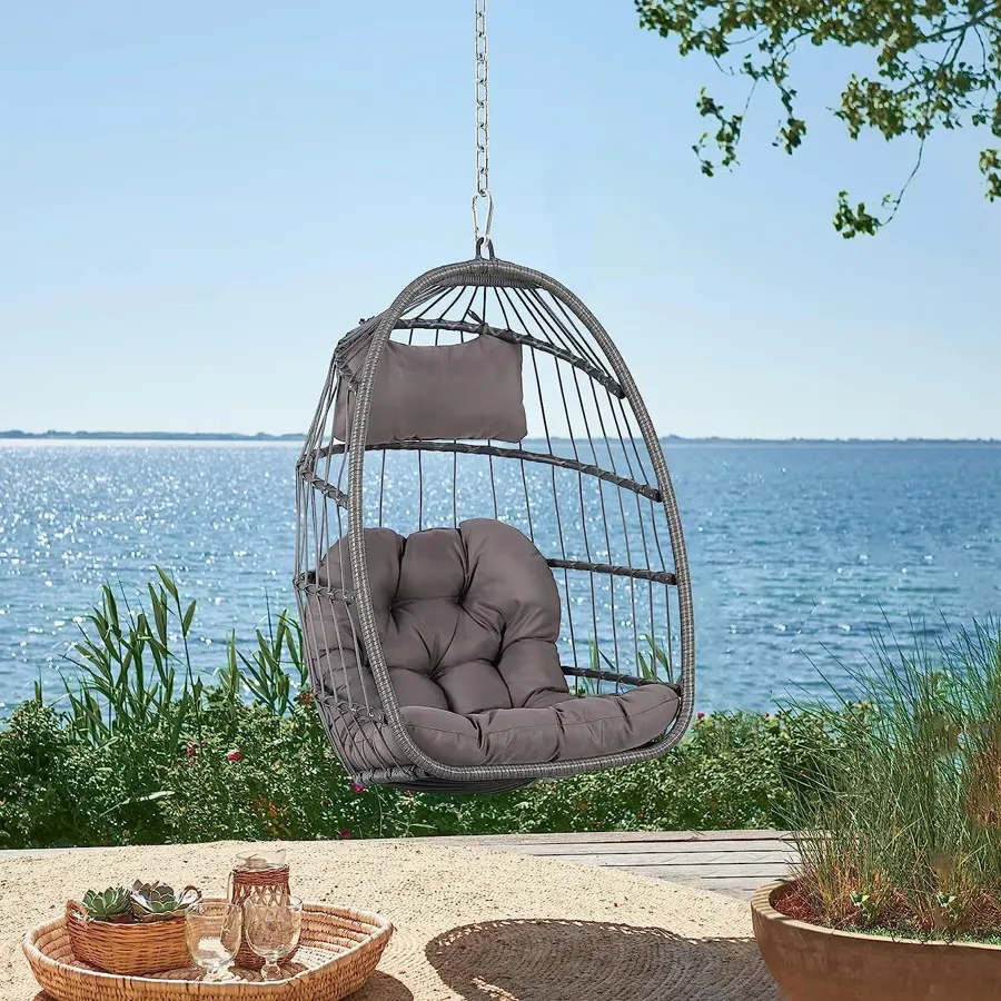 Indoor Outdoor Egg Swing Chair with Stand