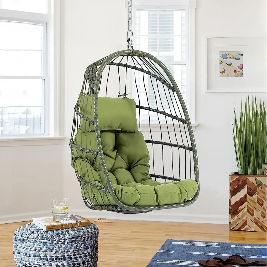 Indoor Outdoor Egg Swing Chair with Stand