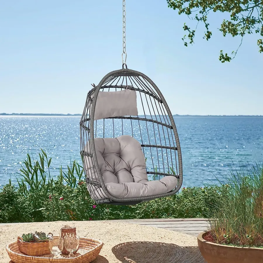 Indoor Outdoor Egg Swing Chair with Stand