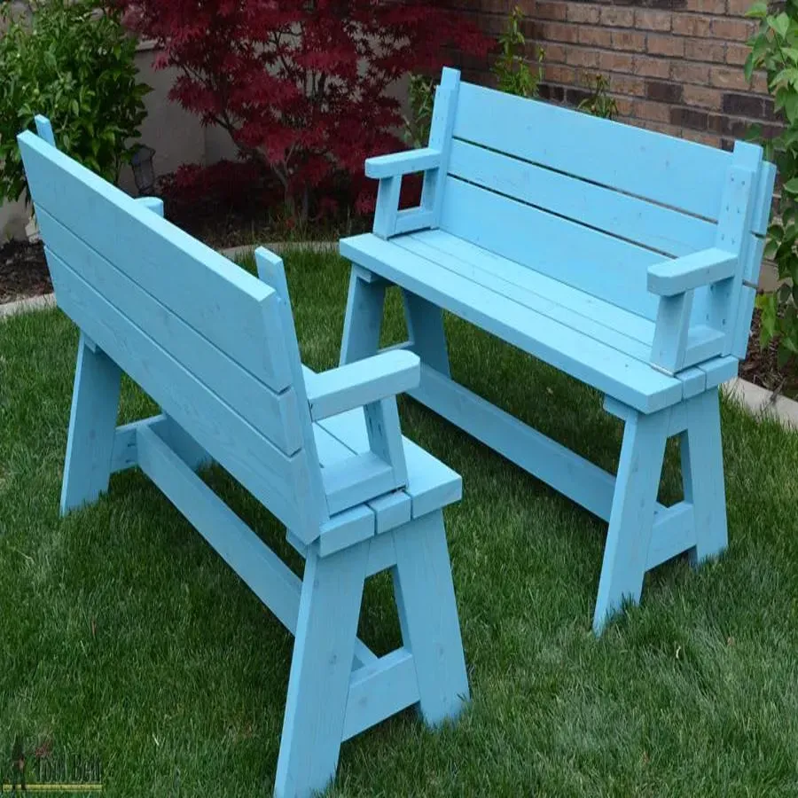 DIY Folding Bench | Turns Into A Table