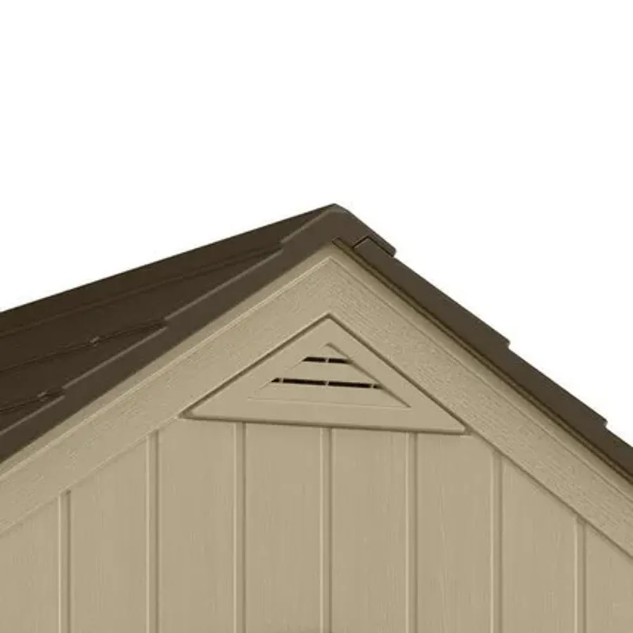 Outdoor Sutton 7 1/2 ft. W x 7 ft. D Resin Storage Shed