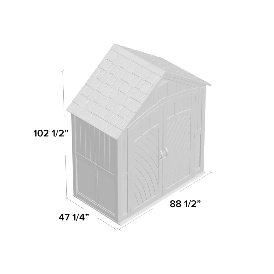 Outdoor Covington 7 1/2 ft. W x 4 ft. D Storage Shed