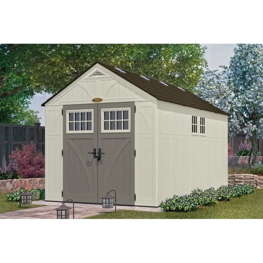 Tremont 8 ft. W x 13 ft. D Plastic Storage Shed