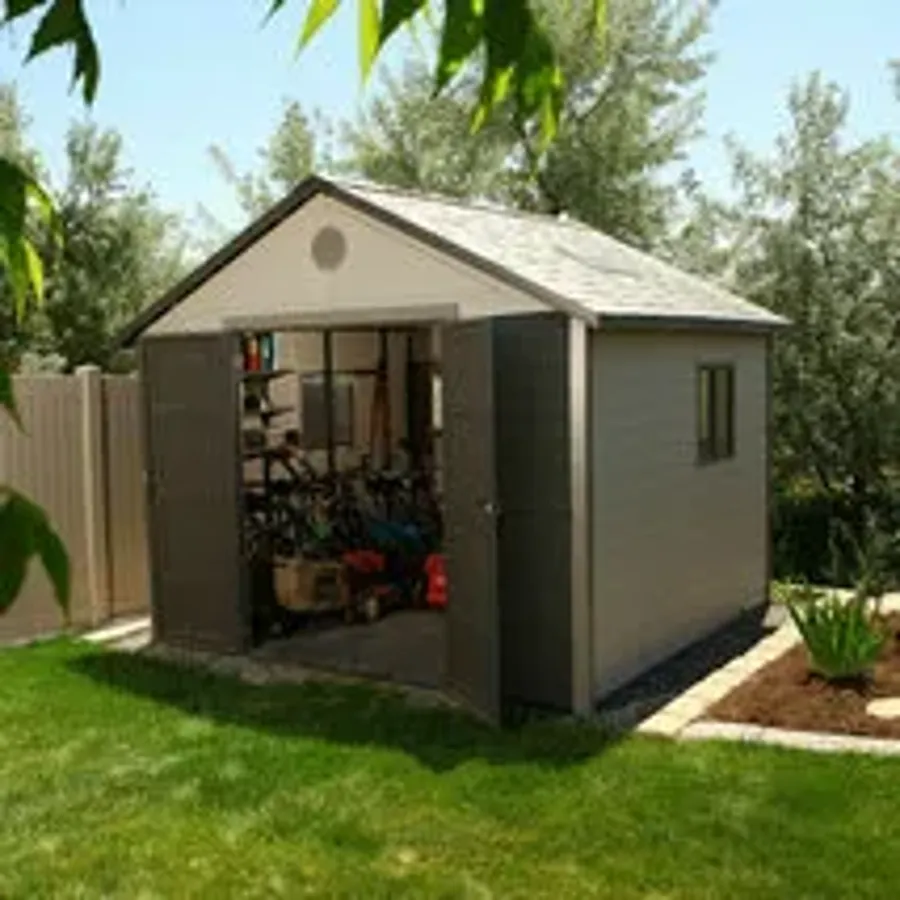 11 ft. W x 11 ft. D Plastic Storage Shed