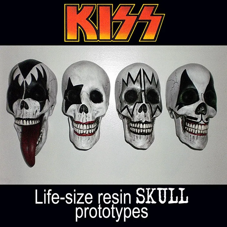 KISS Rare Prototype Life-Size Skull Wall Decor-Halloween