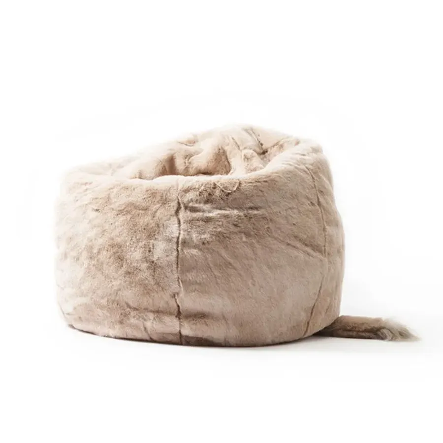 Wild & Soft Elephant Faux Fur Beanbag