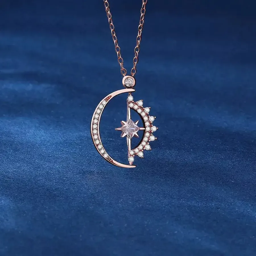 Moon And Star Necklace