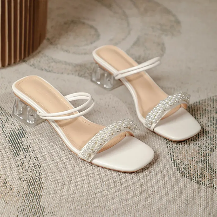 Women's Pearl Ankle Strap Shoes