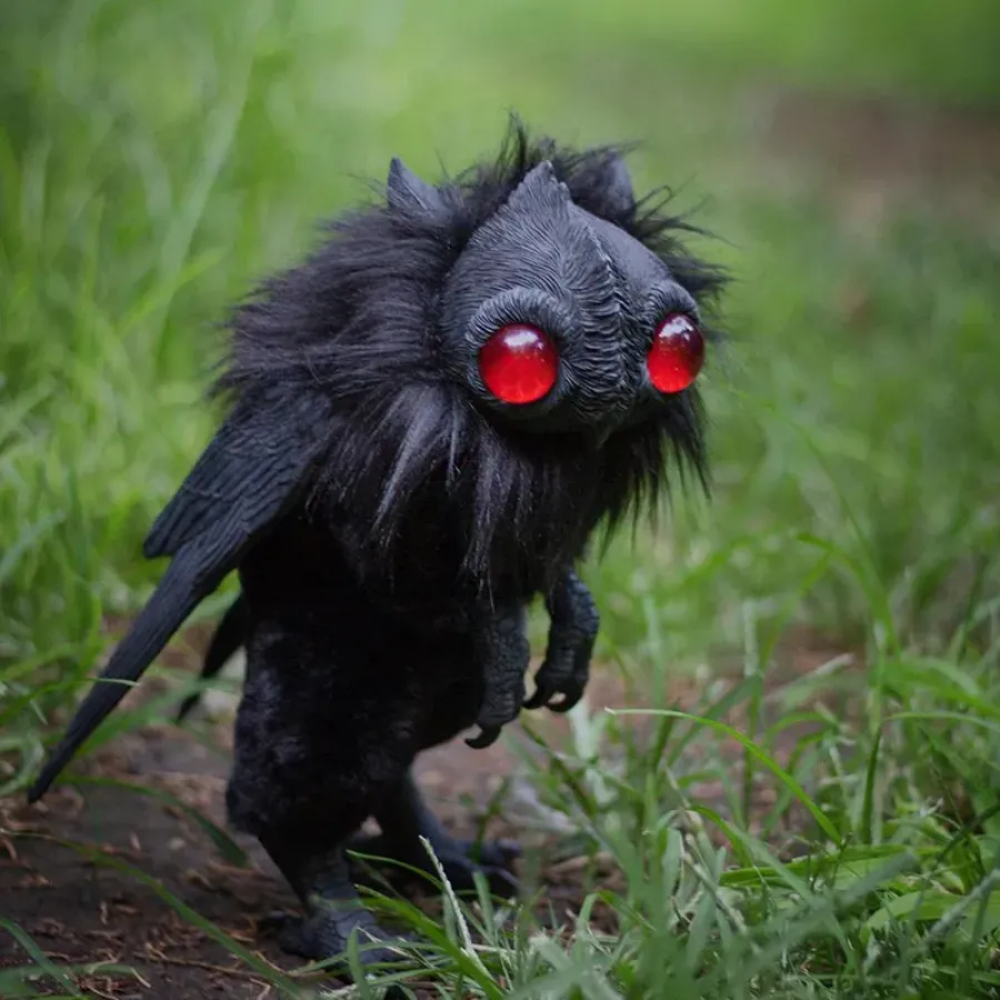 Mothman Baby Poseable Art Doll