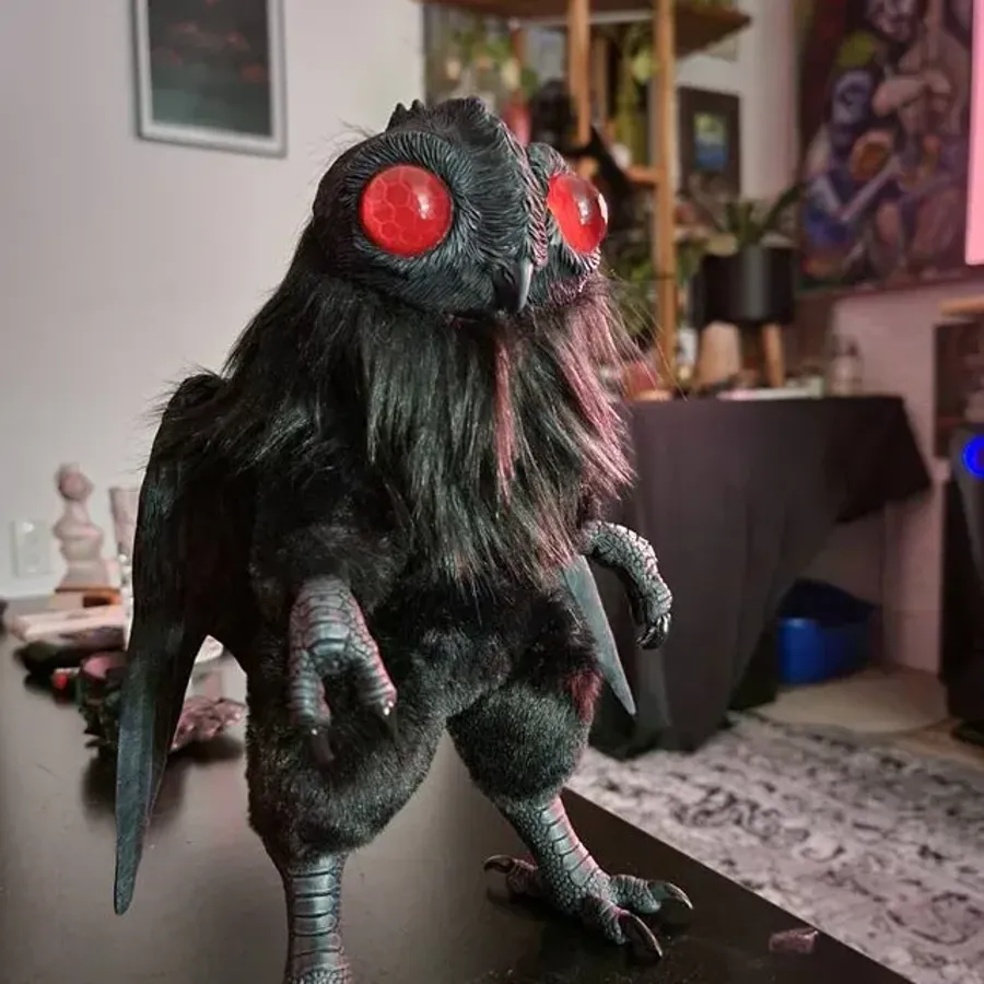 Mothman Baby Poseable Art Doll