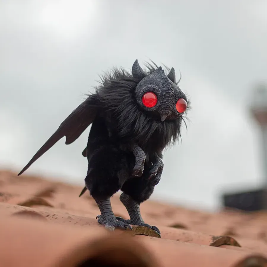 Mothman Baby Poseable Art Doll