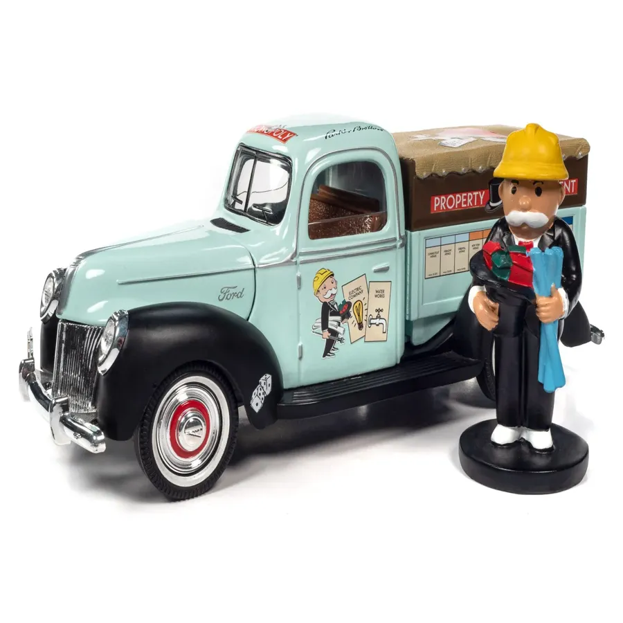 Monopoly 1940 Property Management Truck w/Resin Figure 1:18 Scale