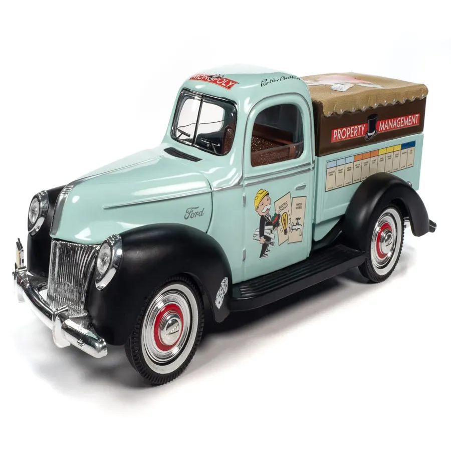 Monopoly 1940 Property Management Truck w/Resin Figure 1:18 Scale