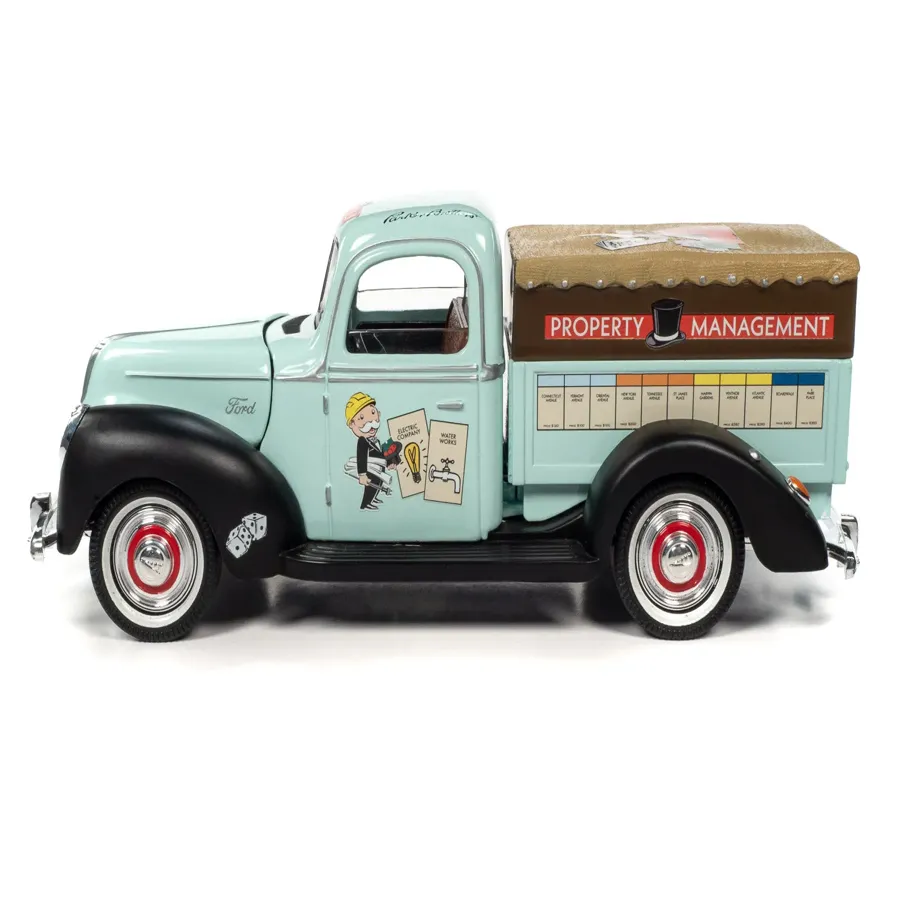 Monopoly 1940 Property Management Truck w/Resin Figure 1:18 Scale