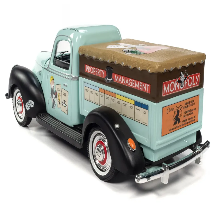 Monopoly 1940 Property Management Truck w/Resin Figure 1:18 Scale