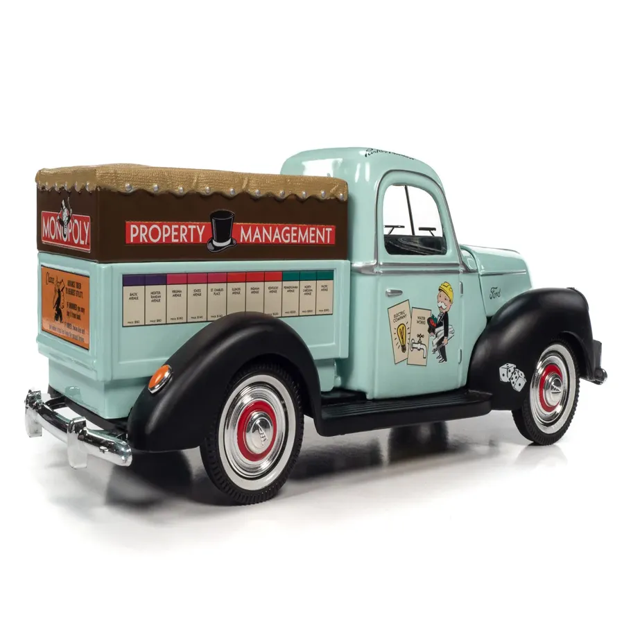 Monopoly 1940 Property Management Truck w/Resin Figure 1:18 Scale