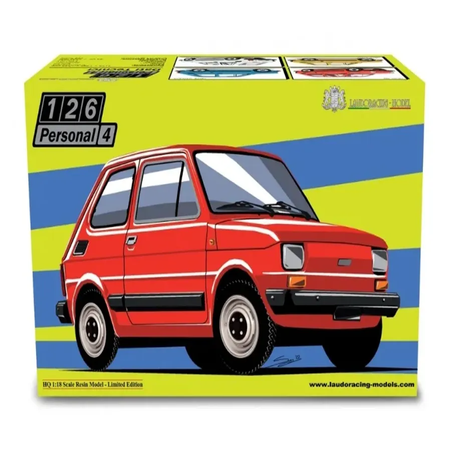 Laudoracing 1:18 Fiat 126 Personal 4 1976 Red